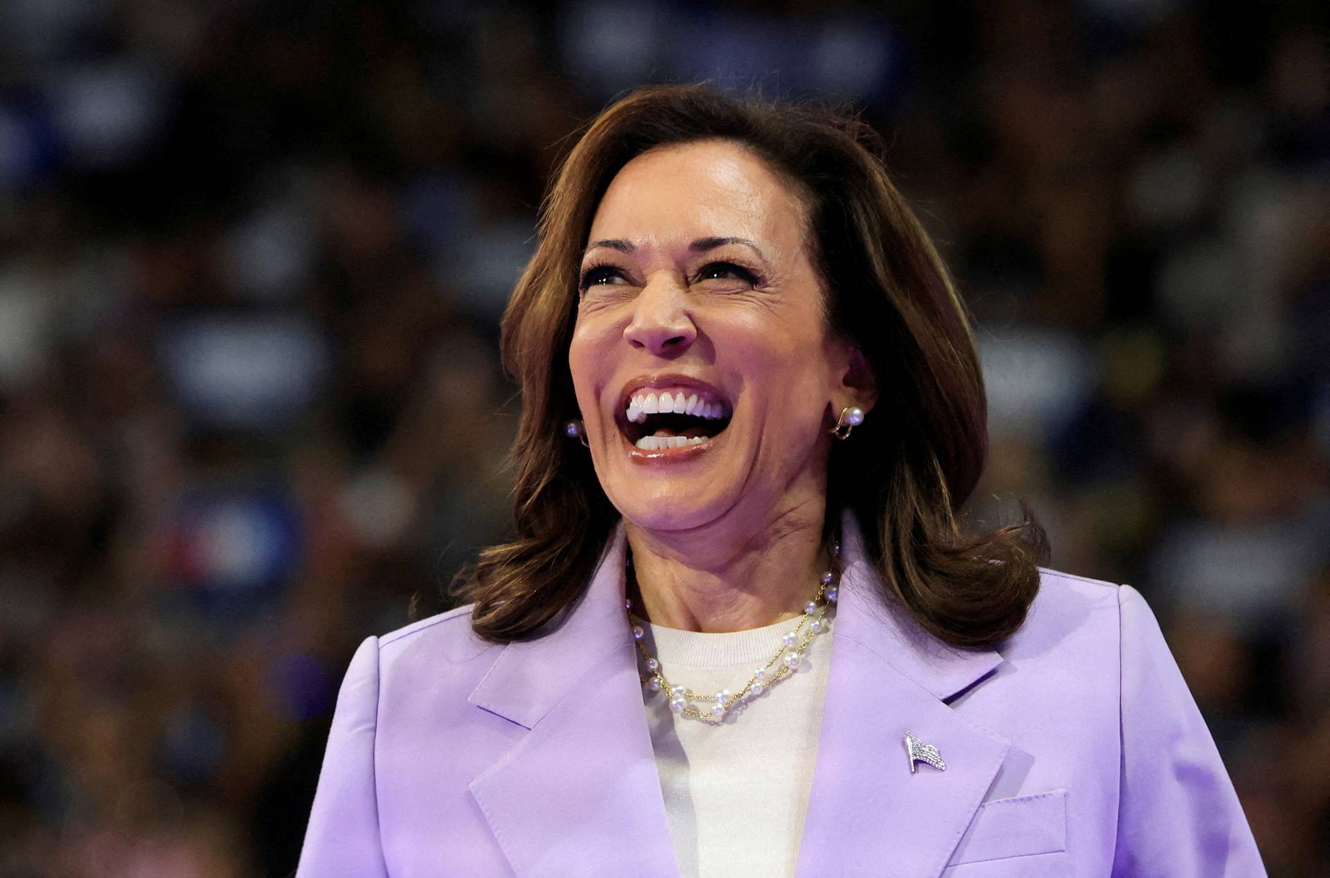 FILE PHOTO: Democratic presidential candidate and U.S. Vice President Harris campaigns in Las Vegas