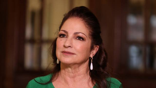FILE PHOTO: Singer Gloria Estefan talks during an interview at the London Coliseum theatre where her "On Your Feet! The Story of Emilio and Gloria Estefan" musical will start in June in London