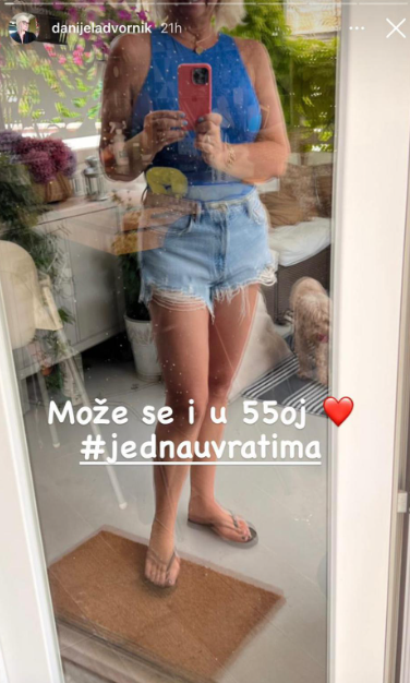 Selfie Danijele Dvornik u vrućim hlačicama: 'Može se i u 55.'