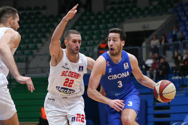 Zagreb: 2. kolo AdmiralBet ABA Lige, KK Cibona - SC Derby