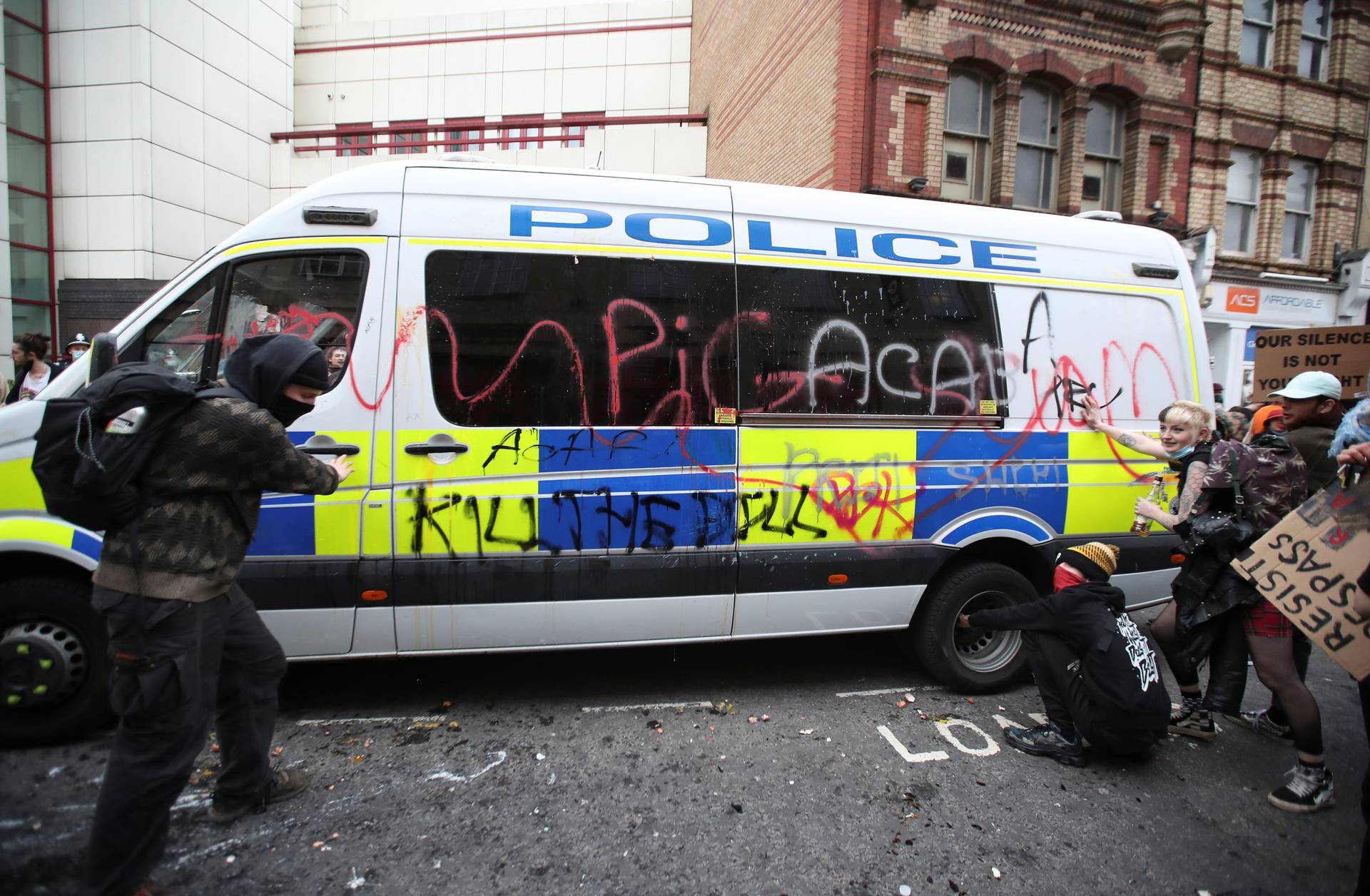 Protest against new proposed policing bill, in Bristol