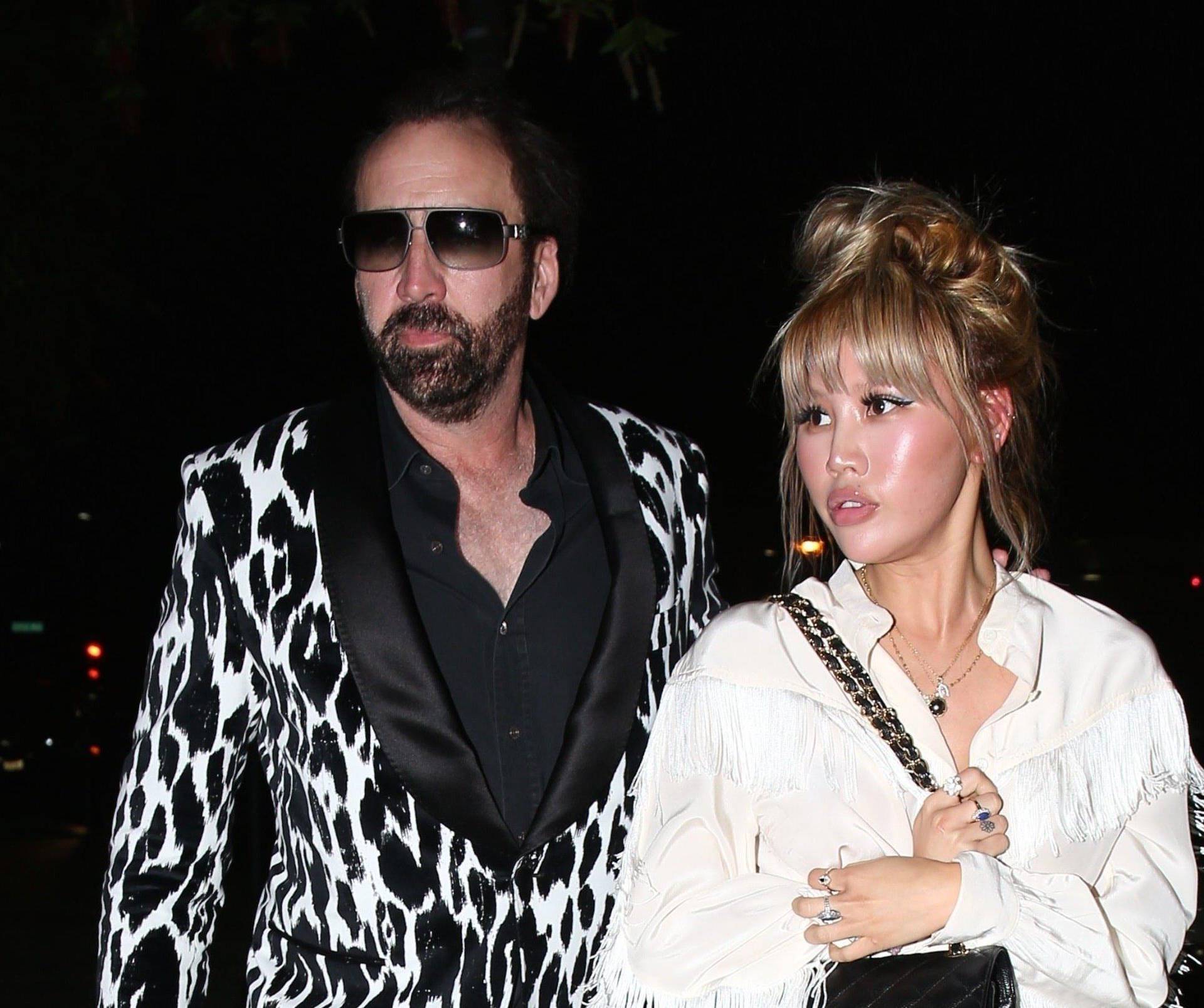 *EXCLUSIVE* Nicolas Cage looks fly after a dinner date with girlfriend Erika Koike