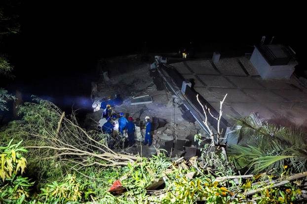Aftermath of strong earthquake, in Mandalay