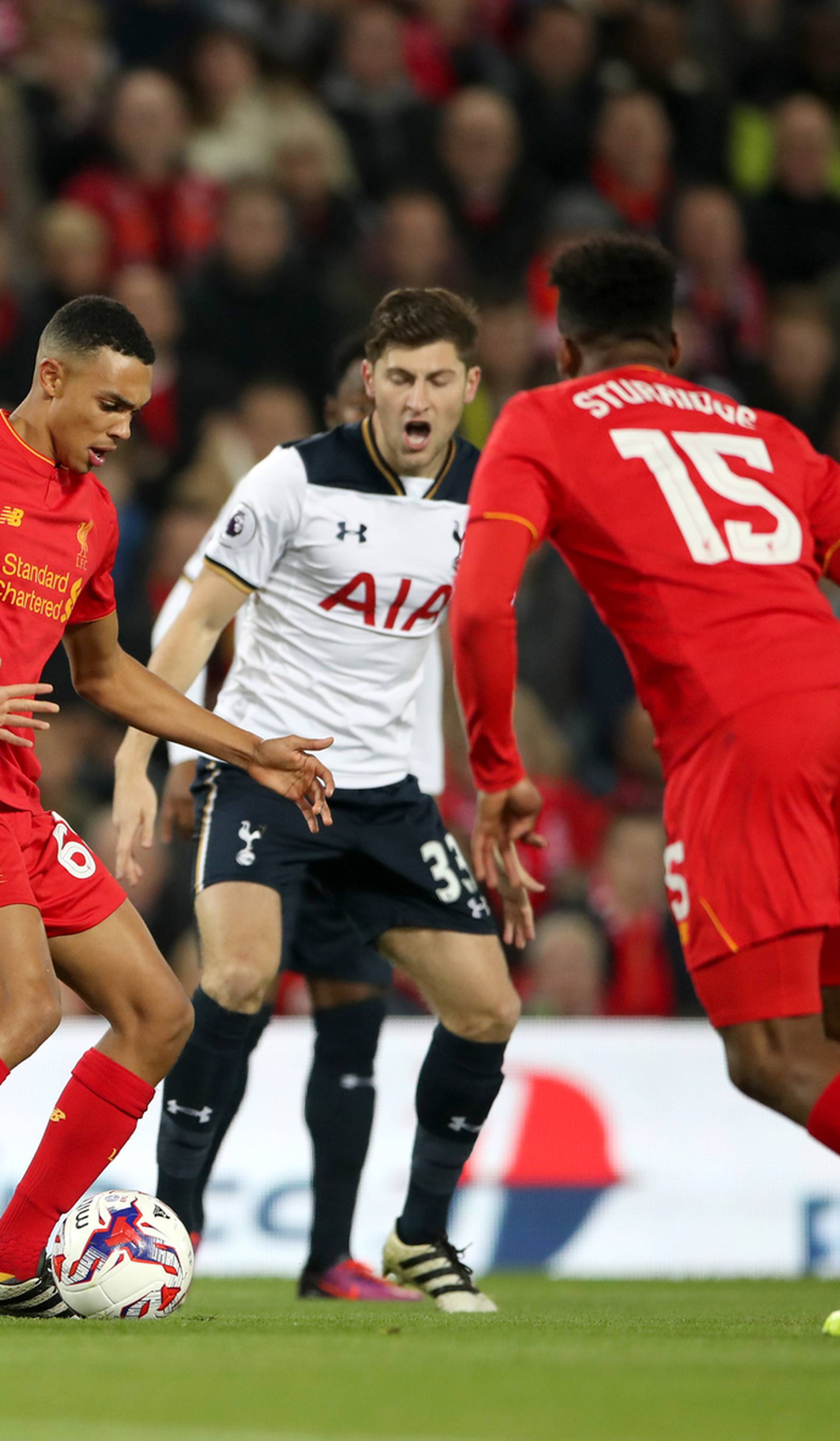 Liverpool v Tottenham Hotspur - EFL Cup - Round of 16 - Anfield