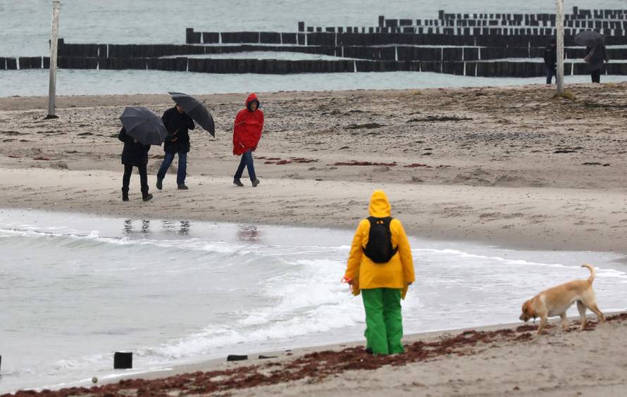 Stormy weather at the Baltic Sea