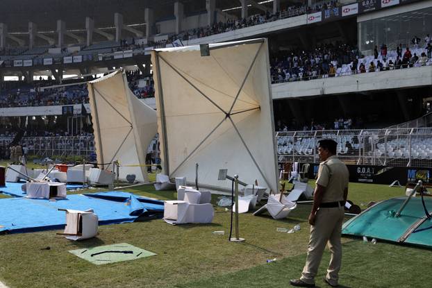 Argentine soccer star Lionel Messi on a whirlwind tour of India