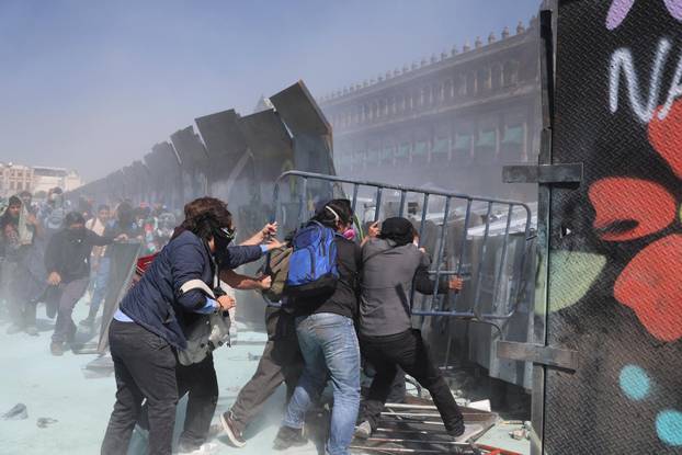 Protest against insecurity and corruption in country, in Mexico City