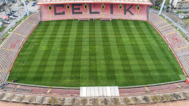 Pogled iz zraka na stadion Bilino Polje u Zenici