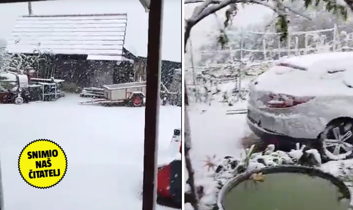 VIDEO Nevjerojatna snimka iz Trakošćana, pada gusti snijeg! 'Pada već 2 sata, ima ga puno'