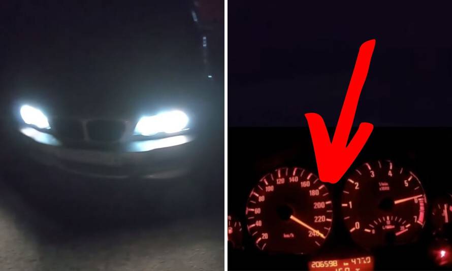 Snimao se kako vozi 240 kod Dubrovnika! 'Vidi ti se odraz'