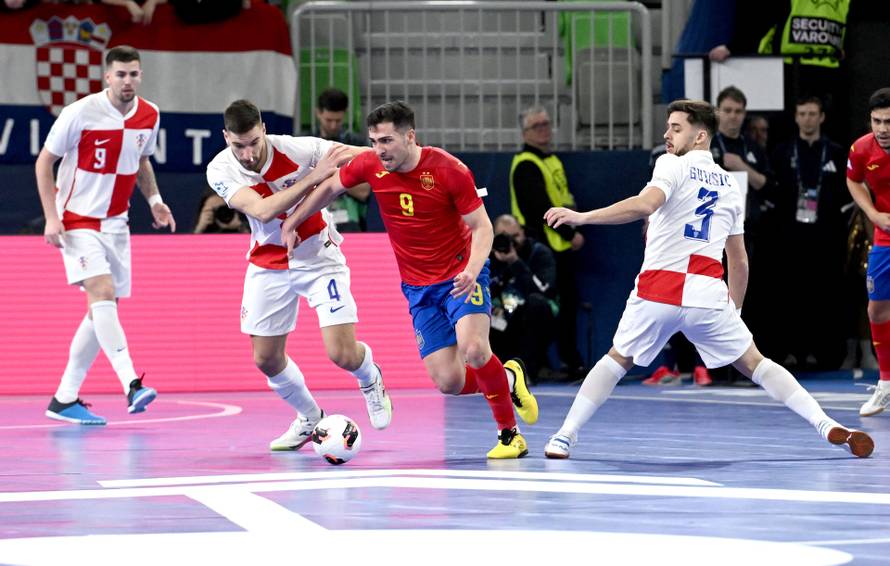 Susret Hrvatske i Španjolske u polufinalu Europskog prvenstva u futsalu