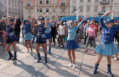 Zagrebačke mažoretkinje na Trgu proslavile 4000. nastup