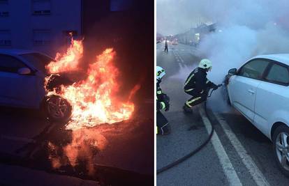 FOTO Vatrogasci u akciji: Usred vožnje u Osijeku planuo auto