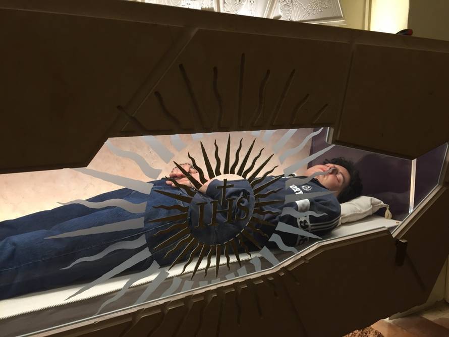 Bishop Domenico Sorrentino during Eucharistic celebration