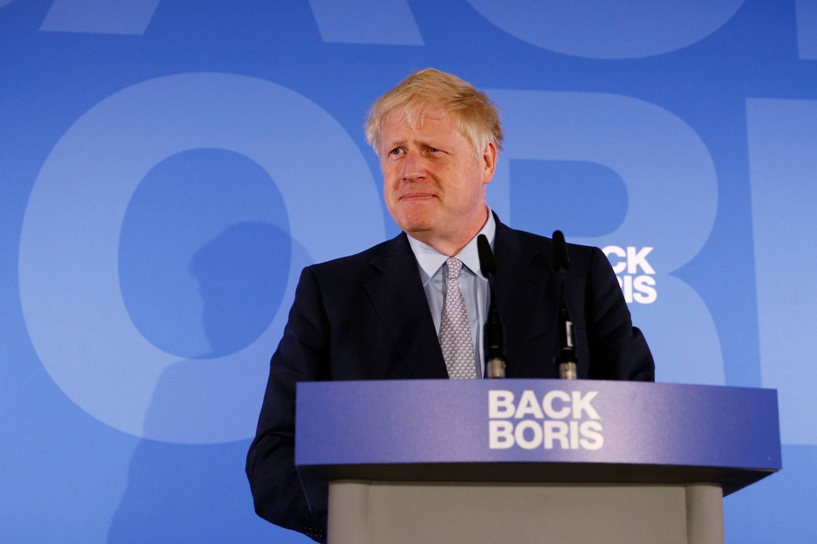 Conservative Party leadership candidate Boris Johnson at the launch of his campaign in London