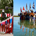 Na Gotlandu vitezovi podsjećaju turiste da se zaštite od korone