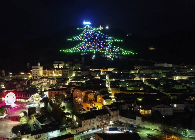 World record Gubbio Christmas tree