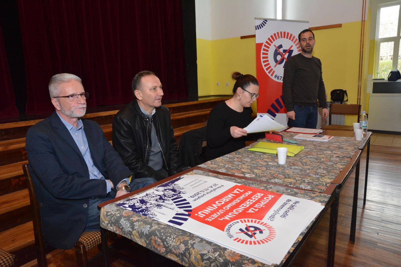 Sl. Brod: Äelnici sindikalne referendumske inicijative predstavili inicijativu "67 je previÅ¡e"