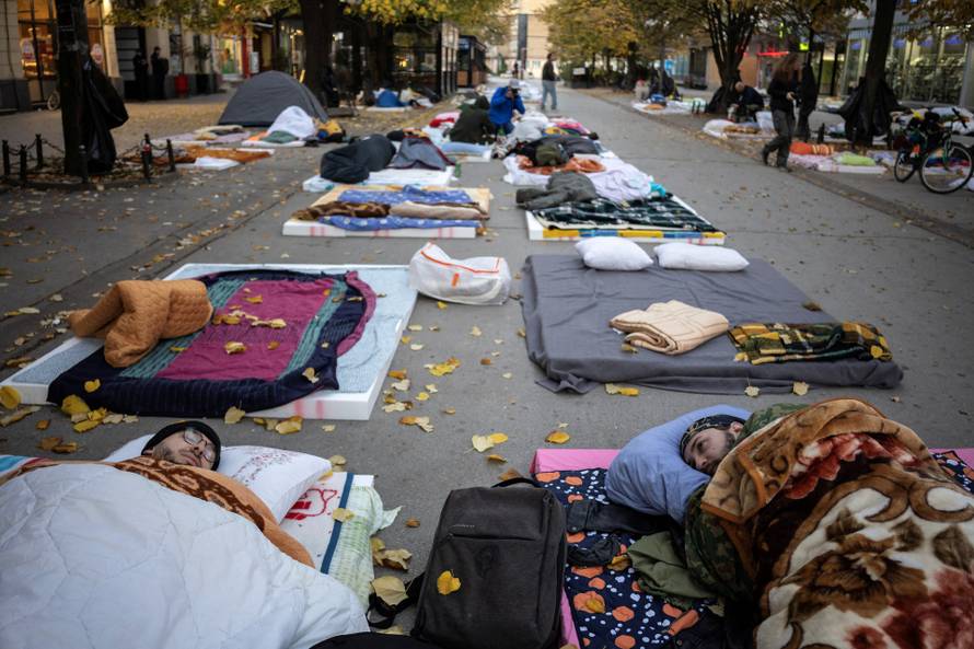 Protest march following the deadly November 2024 Novi Sad railway station canopy collapse, in Indjija