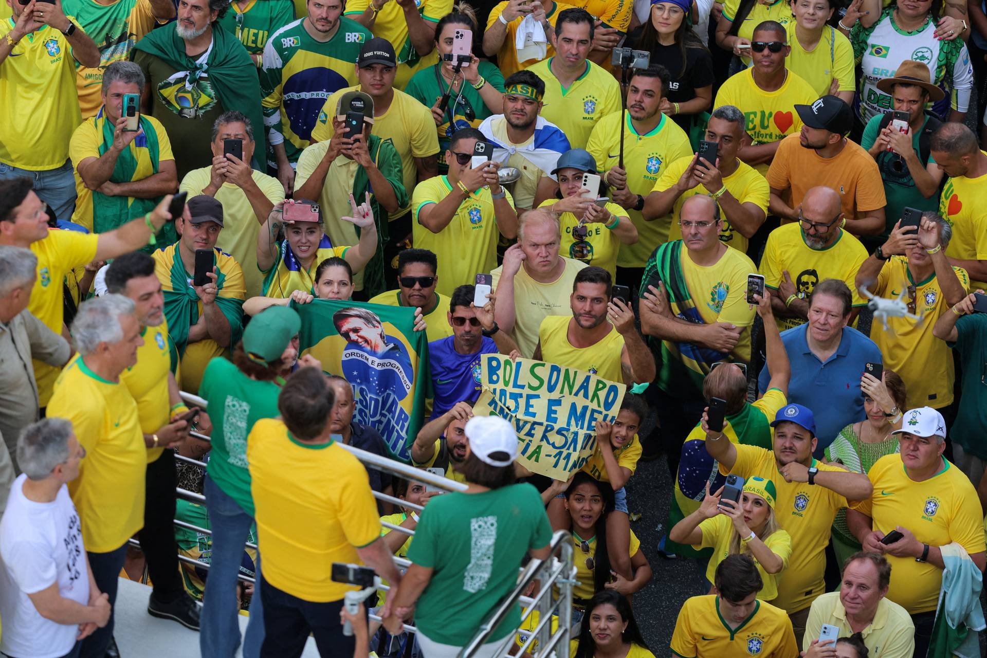 Brazil's former president Bolsonaro calls for a protest as police investigate him and his cabinet for allegedly plotting a coup after the 2022 election, in Sao Paulo