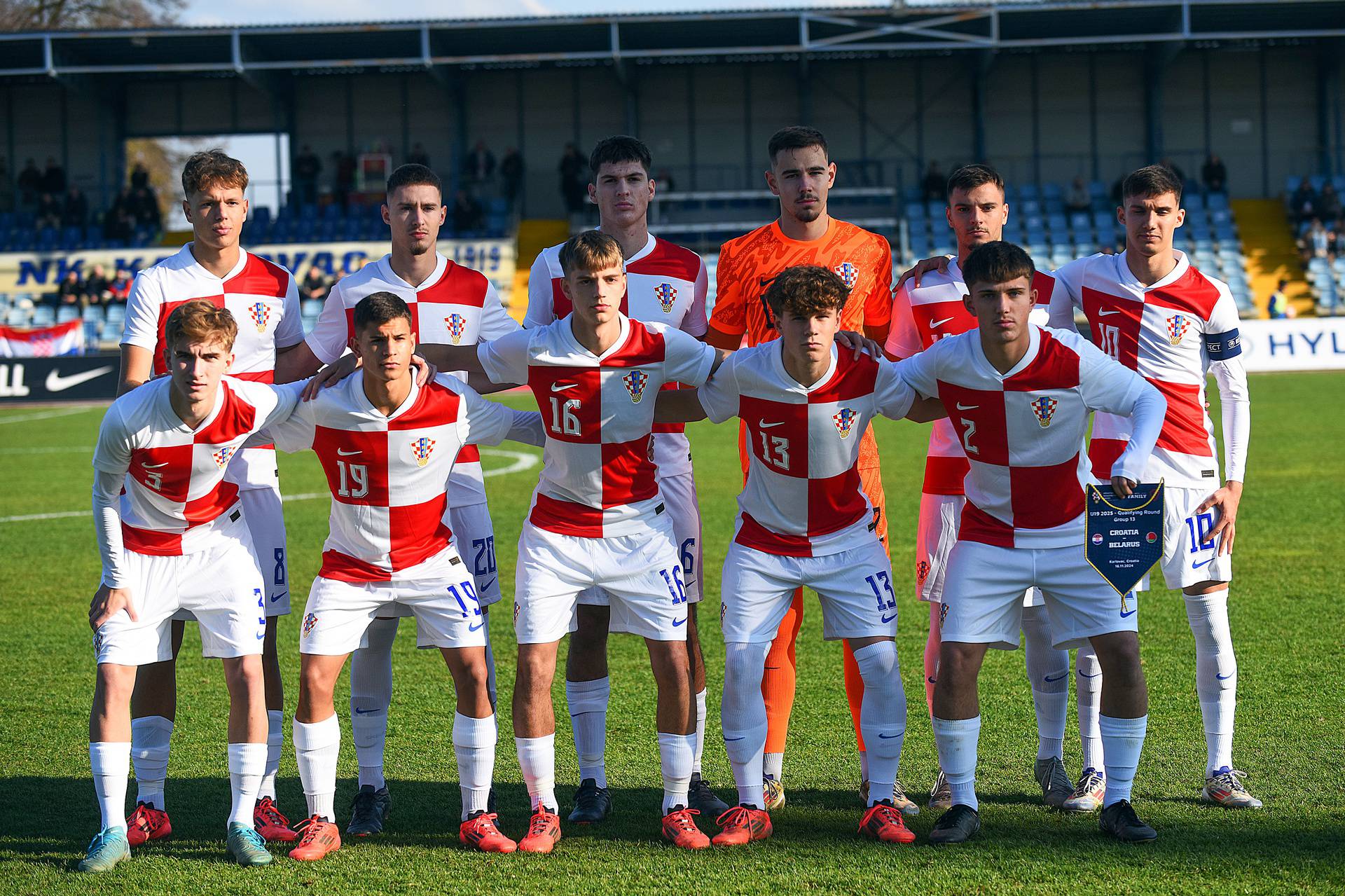 Karlovac:Utakmica Hrvatska - Bjelorusija U-19