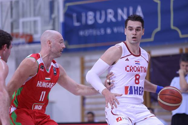 Opatija: Prijateljska utakmica mu&scaron;ke ko&scaron;arka&scaron;ke reprezentacije, Hrvatska - Ma&dstrok;arska