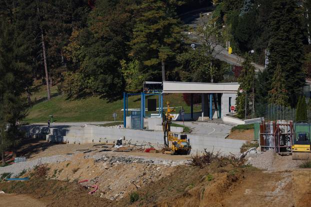 Zagreb: Radovi na sanaciji klizišta na Pantovčaku