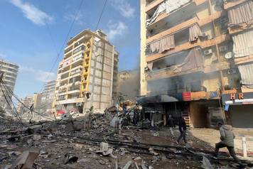 Aftermath of strikes in Beirut