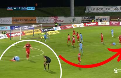 VIDEO Detalj koji je promaknuo mnogima: Zviždaljka je ispala sucu u akciji kod Dinamova gola