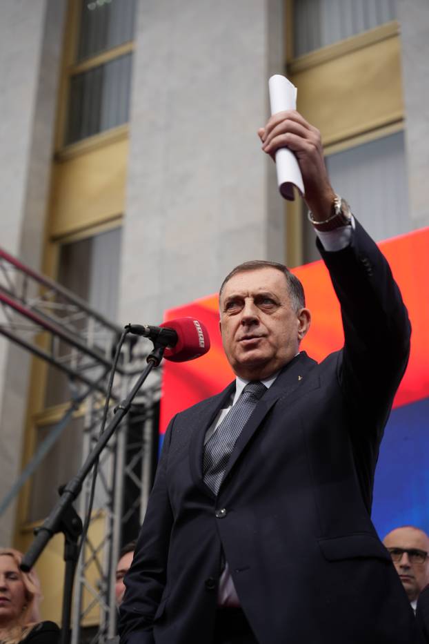 Banja Luka: Skup podrške Miloradu Dodiku nakon izricanja presude