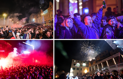 Evo kako su Hrvati dočekivali Novu: Zagrepčani uz konfete, Splićane zabavljala Severina