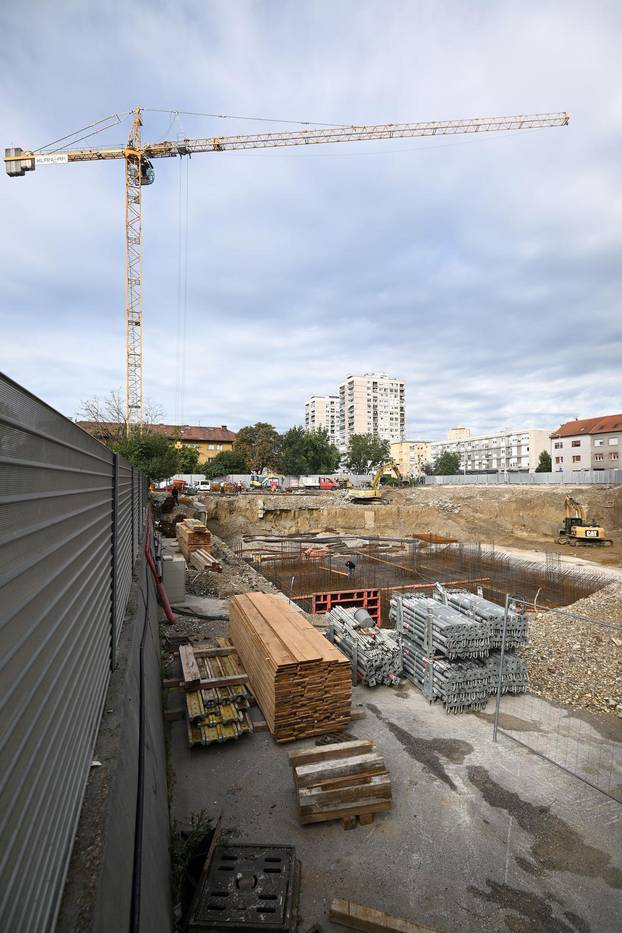 Zagreb: Radovi na izgradnji zgrade u Ozaljskoj
