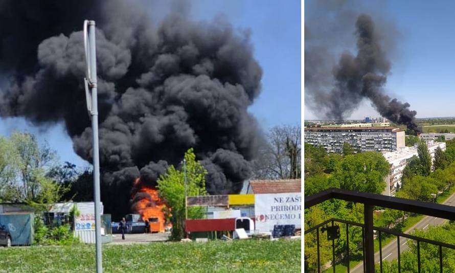 Izgorjelo smeće, plastika i papir, vatra je pod kontrolom. Kalinić: 'Kvaliteta zraka nije narušena'
