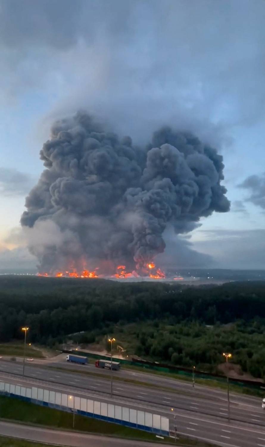 Wildberries warehouse in Moscow region on fire after Ukrainian drone attack