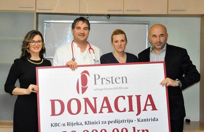 Udruga donirala riječkoj Klinici za pedijatriju 20.000 kuna