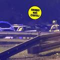 DRAMA U ZAGREBU Vatra nakon sudara zahvatila policijski auto! Policajci micali oru&zcaron;je i municiju