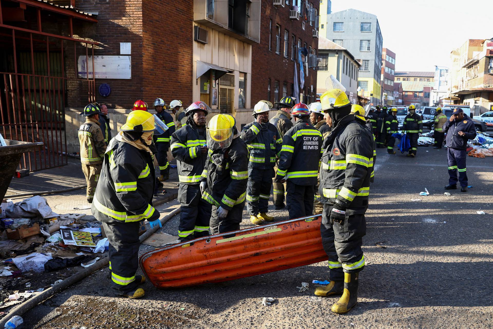 Aftermath of fire accident in Johannesburg