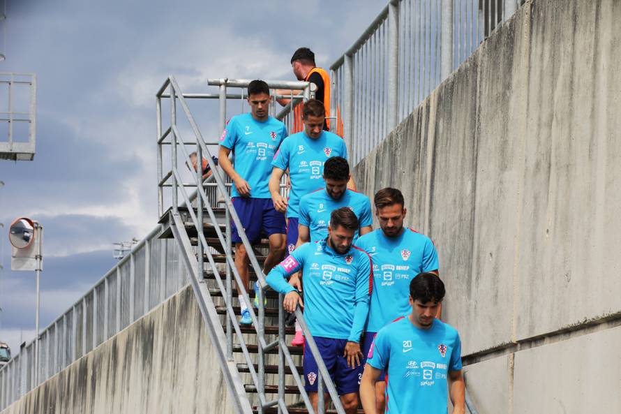 Rijeka: Trening Hrvatske nogometne reprezentacije