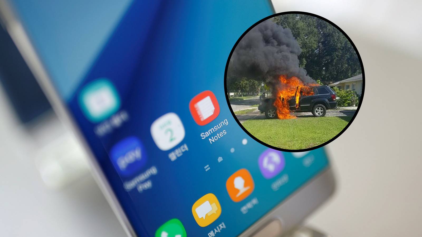Tvrde da im je povučeni Galaxy Note 7 zapalio Jeep i garažu