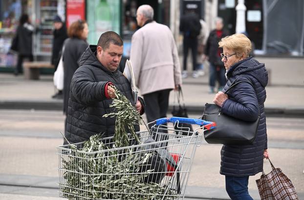 Zagreb: Prodaja maslinovih grančica uoči Cvjetnice