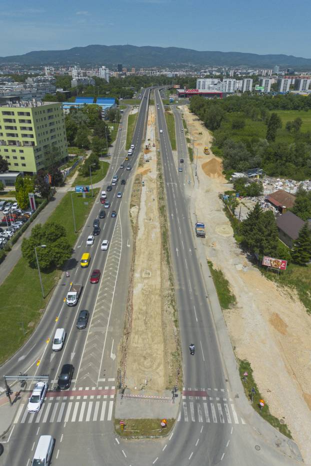 Zagreb: Radovi u Sarajevskoj snimljeni iz zraka
