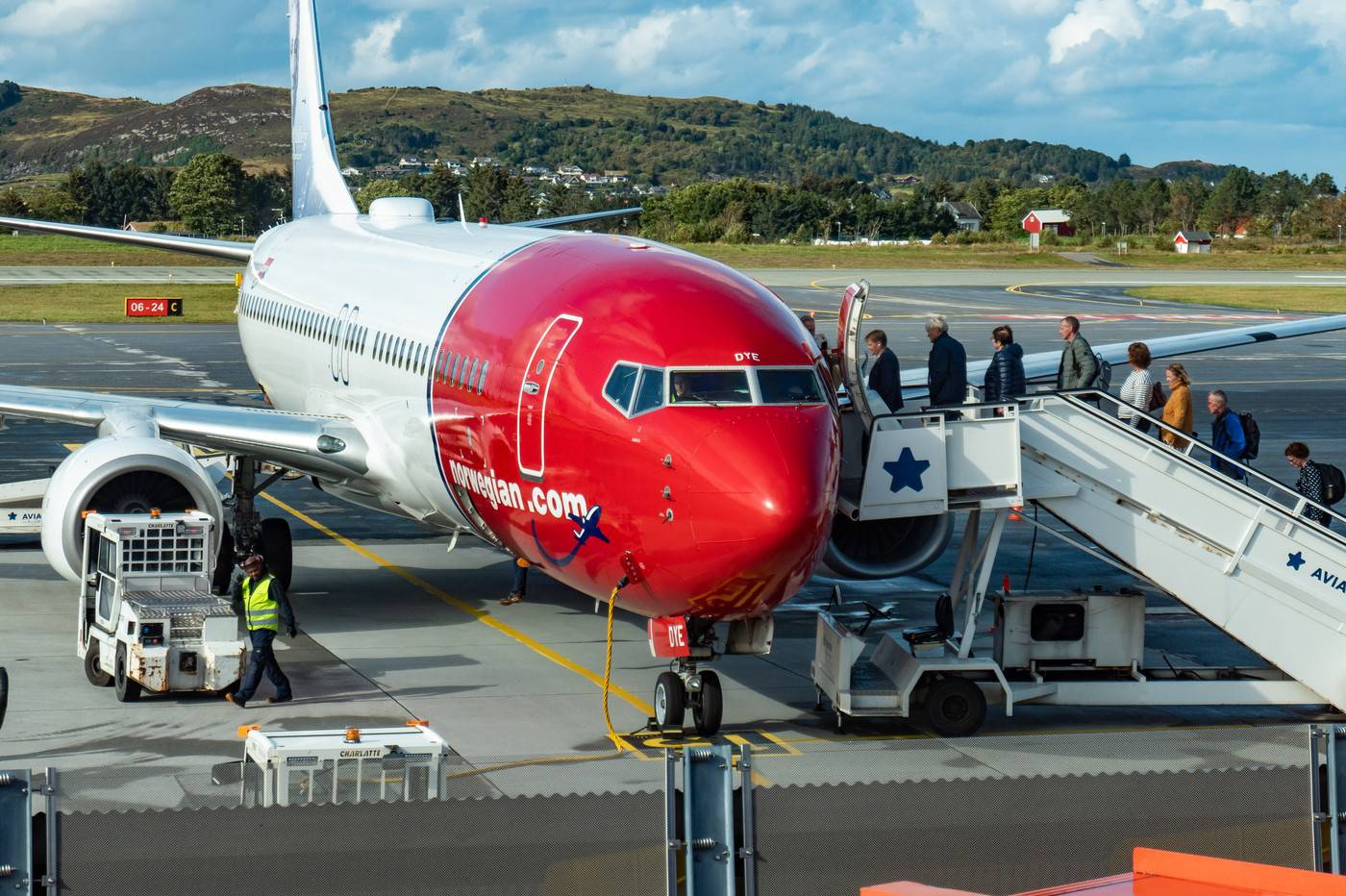 Norwegian Air Shuttle Boeing 737-800, Alesund, Norway - 02 Sep 2019