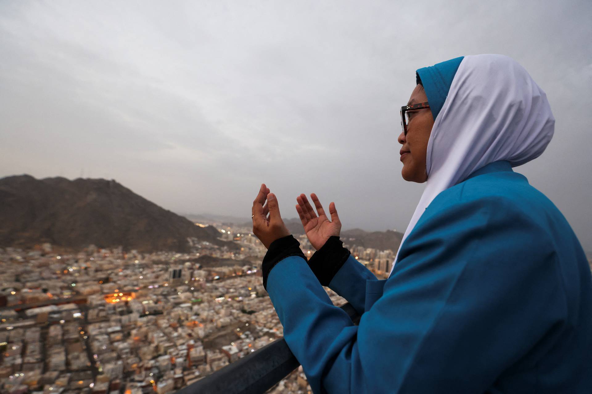 Muslim pilgrims visit Mount Al-Noor,  in the holy city of Mecca