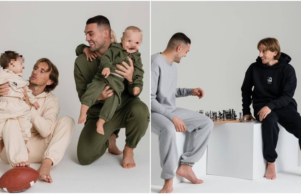 Luka Modrić i Mateo Kovačić u ulozi modela za domaći brend