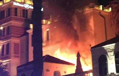 Buktinja u Dubrovniku: Požar u pizzeriji gasilo 10 vatrogasaca