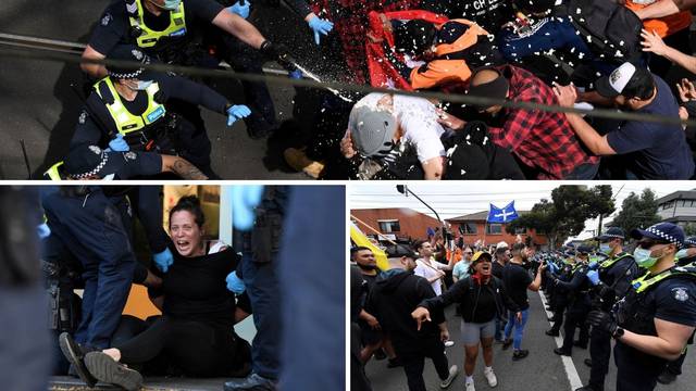 Masovni prosvjedi protiv covid mjera u Australiji: Više od 260 uhićenih, gazili po policajcima