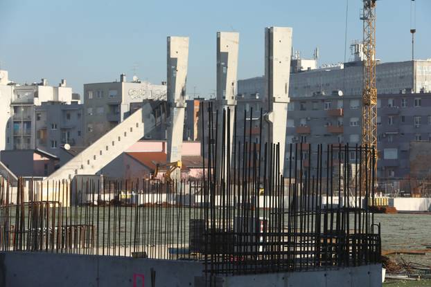 Zagreb: Napreduju radovi na izgradnji stadiona u Kranjčevićevoj