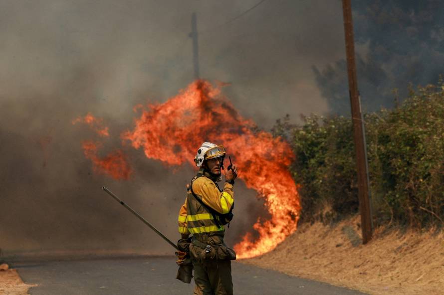 Wildfire in El Tiemblo