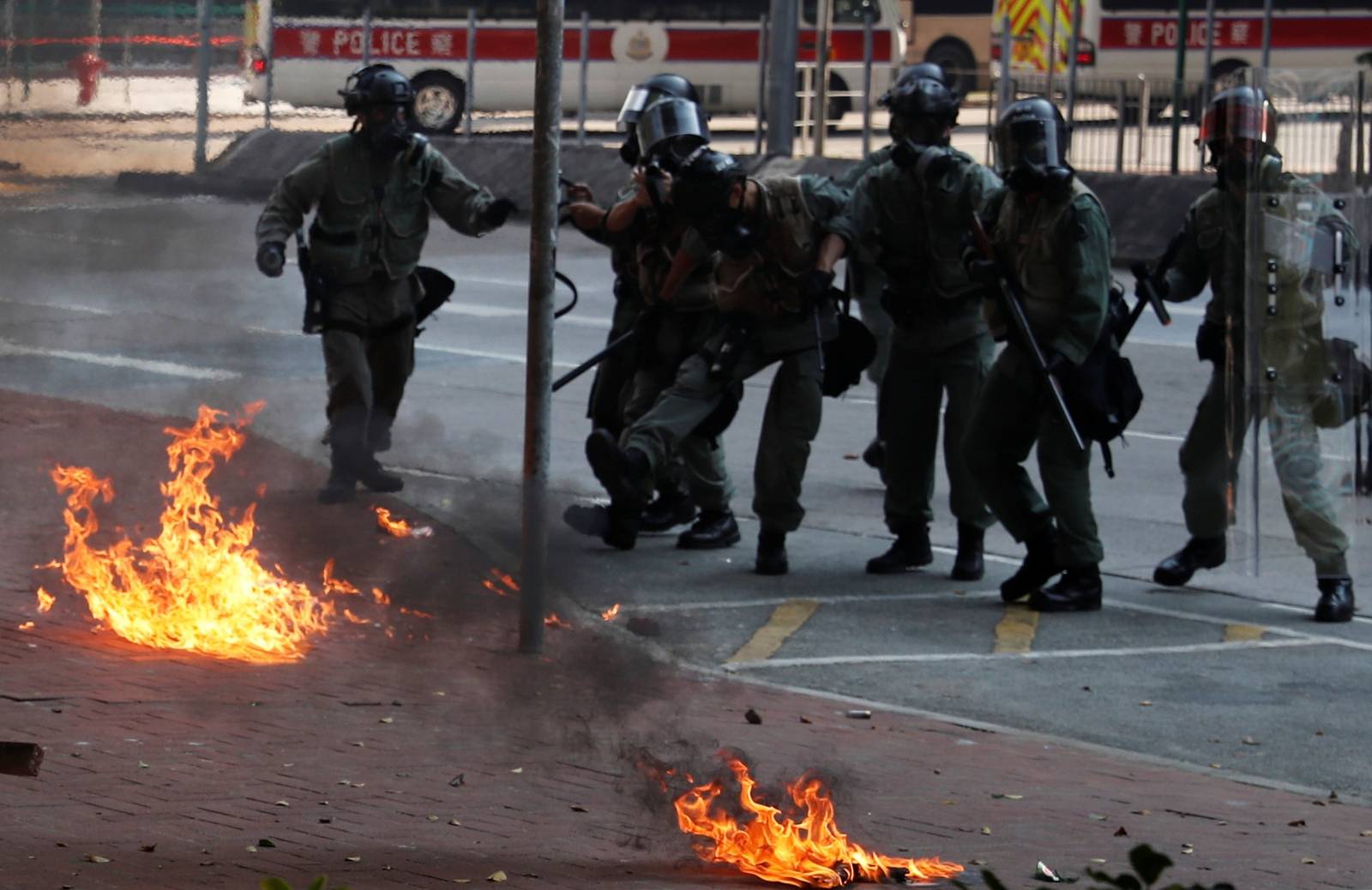 Protests as Hong Kong marks the 70th anniversary of the founding of the People's Republic of China