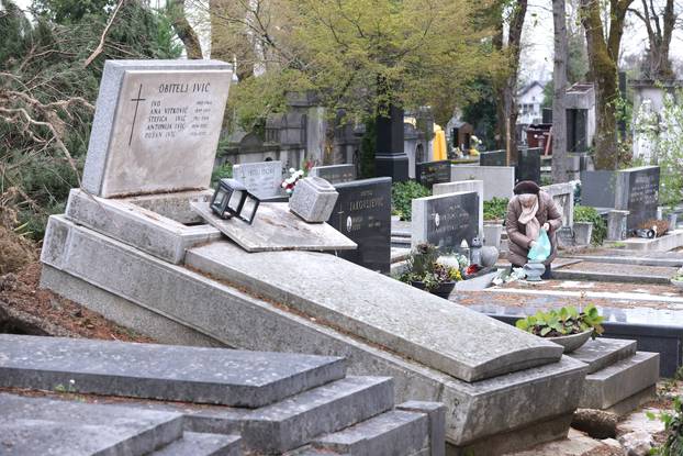 Zagreb: Posljedice velikog nevremena na Mirogoju